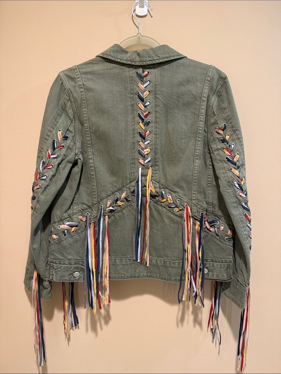 Blank NYC Jackets & Blazers - Blank NYC Fatigue Rainbow Tassel Jacket